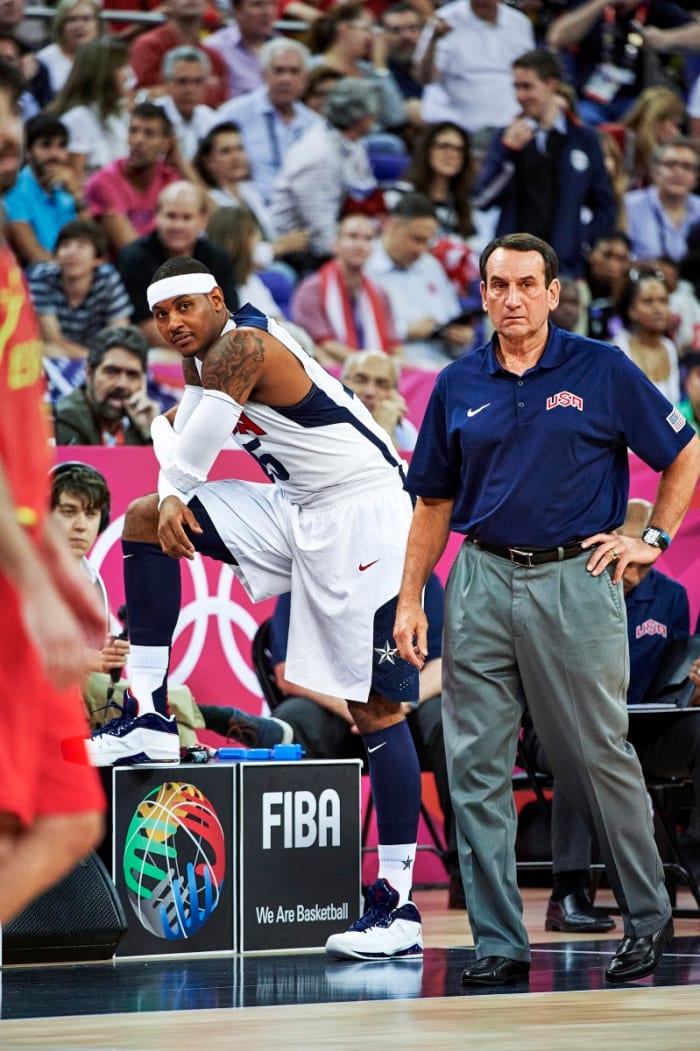 Anthony—and James and Wade—was rebuked by Coach K for violating the U.S. team’s dress code.